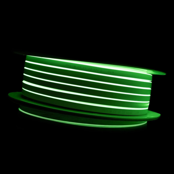 LED neon 6x12 mm 12 W/m 2835 120 diodes IP68 12 Volt green light colour LED neon 6x12 mm 12 W/m 2835 120 diodes IP68 12 Volt green light colour