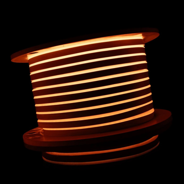 LED neon 8x16 mm 12 W/m 2835 120 diodes IP68 12 Volt orange light colour LED neon 8x16 mm 12 W/m 2835 120 diodes IP68 12 Volt orange light colour