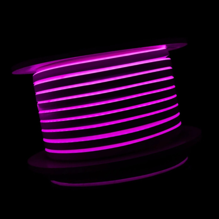 LED neon 8x16 mm 12 W/m 2835 120 diodes IP68 12 Volt pink light colour LED neon 8x16 mm 12 W/m 2835 120 diodes IP68 12 Volt pink light colour