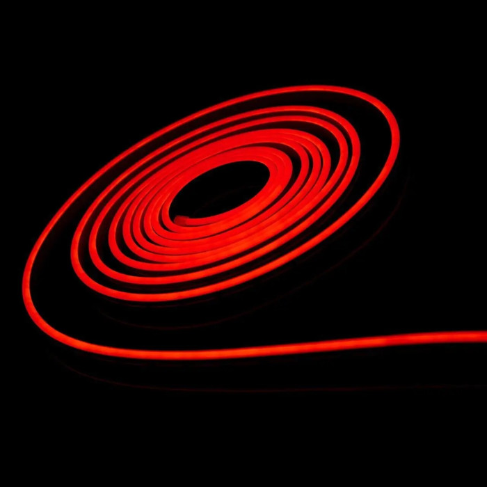 LED neon 6x12 mm 10 W/m 2835 120 diodes IP68 12 Volt RED light colour LED neon 6x12 mm 10 W/m 2835 120 diodes IP68 12 Volt RED light colour
