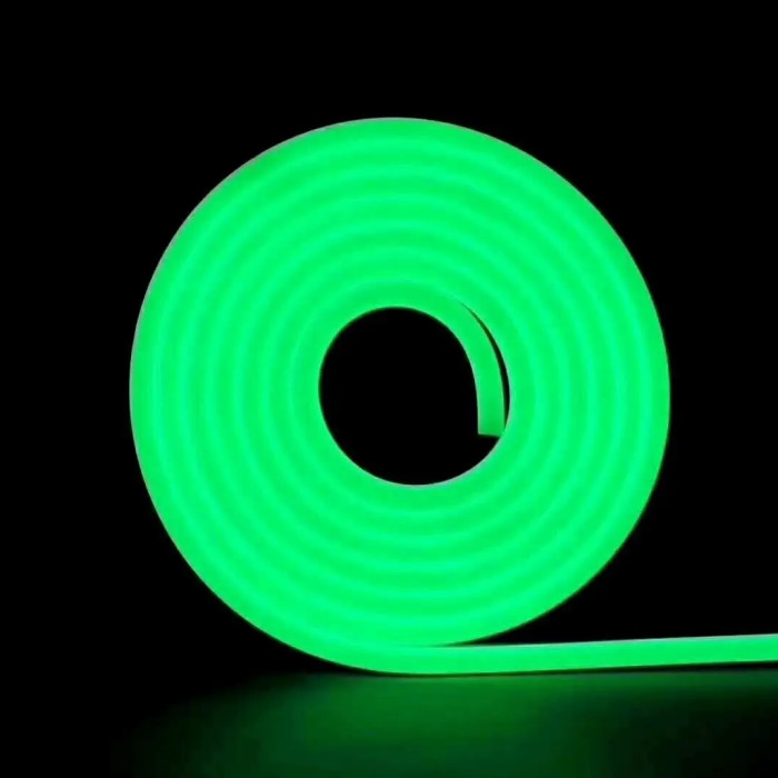 LED neon 6x12 mm 10 W/m 2835 120 diodes IP68 12 Volt GREEN light colour LED neon 6x12 mm 10 W/m 2835 120 diodes IP68 12 Volt GREEN light colour