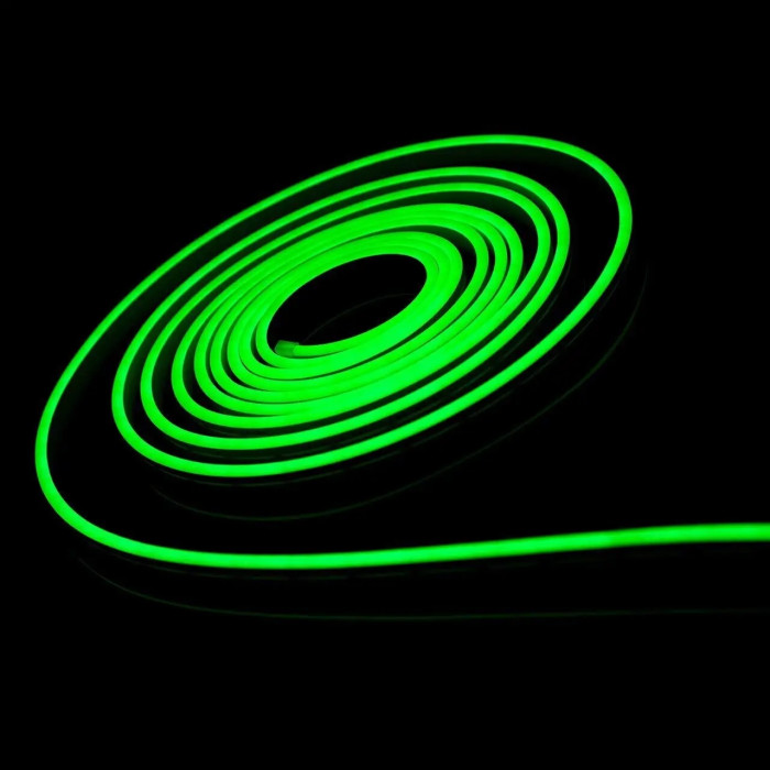 LED neon 6x12 mm 10 W/m 2835 120 diodes IP68 12 Volt GREEN light colour LED neon 6x12 mm 10 W/m 2835 120 diodes IP68 12 Volt GREEN light colour