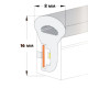 LED neon 8x16 mm 10 W/m 2835 120 diodes IP68 220 Volt 6000K COOL WHITE light colour LED neon 8x16 mm 10 W/m 2835 120 diodes IP68 220 Volt 6000K COOL WHITE light colour