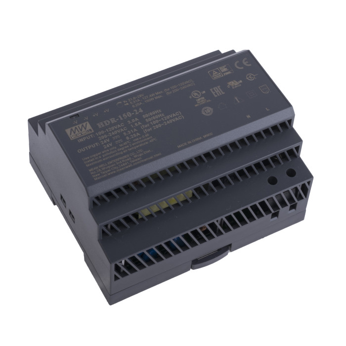 Power supply unit Mean Well for led tape 150 W 24 Volt IP20, on a DIN rail Power supply unit Mean Well for led tape 150 W 24 Volt IP20, on a DIN rail