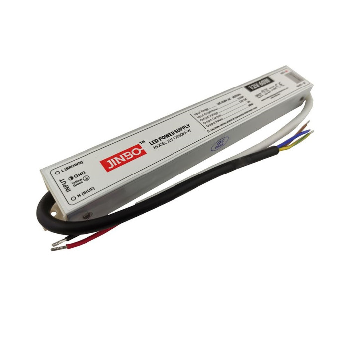 Power supply unit Jinbo for led strip 60 W 12 Volt IP67, sealed Power supply unit Jinbo for led strip 60 W 12 Volt IP67, sealed