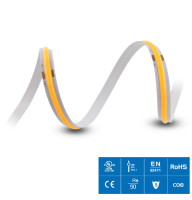 Світлодіодна стрічка Rishang 10 Вт/м COB 320 діодів IP20 24 Вольта 800 lm, 1 метр